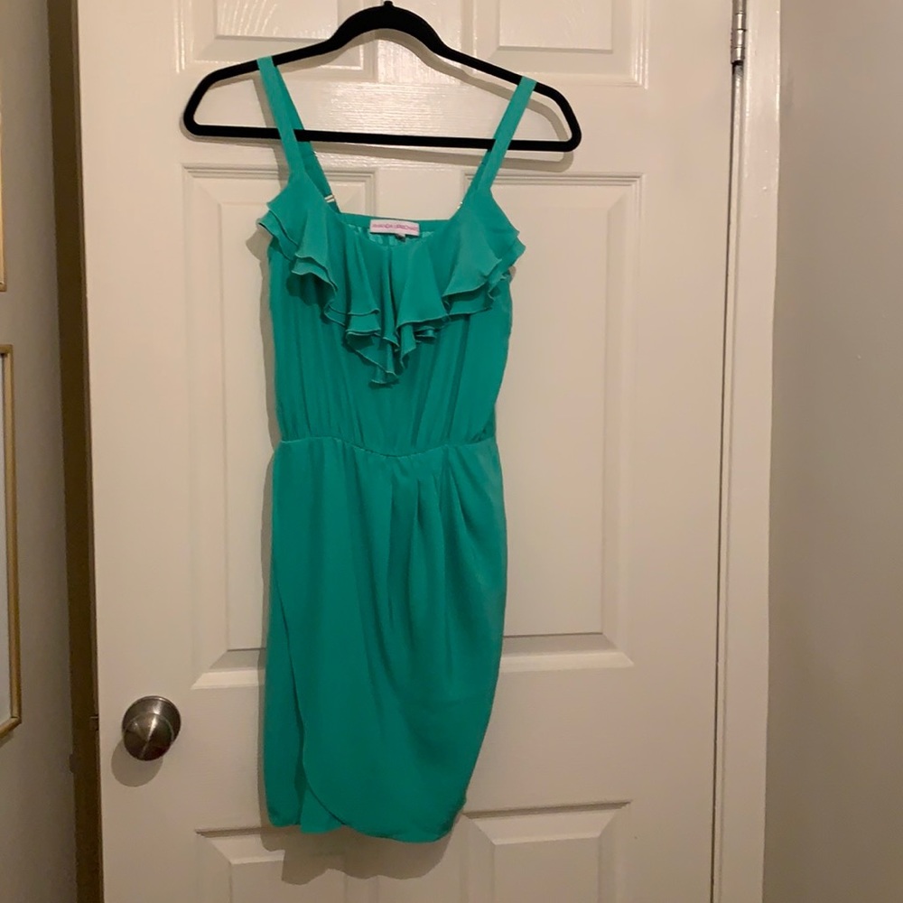 Amanda Uprichard dress, size 0P, mint green, 100% silk